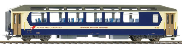 Bemo 3296327 - 2nd Class Panorama Passenger Coach Bs 227 Panoramic Express