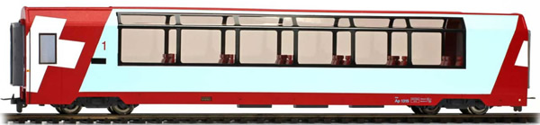 Bemo 3689115 - 1st Class Panorama Passenger Coach Ap 1314 Glacier-Express