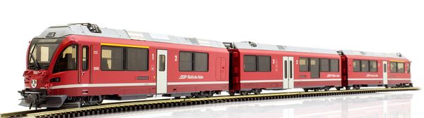 Bemo 7244112 - Swiss 3pcs. Allegra - Railcar ABe 4/12 3502 Friedrich Hennings of the RhB