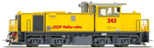Swiss Railway Service Diesel Locomotive Gmf 4/4 243 of the RhB