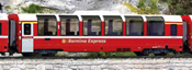 2nd Class Panorama coach Bp 2506 Bernina Express, the RhB