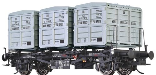 Brawa 37160 - O Scale Container Car BTs30 DB, III