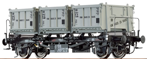 Brawa 37163 - O Scale Container Car BTs30 DB, III