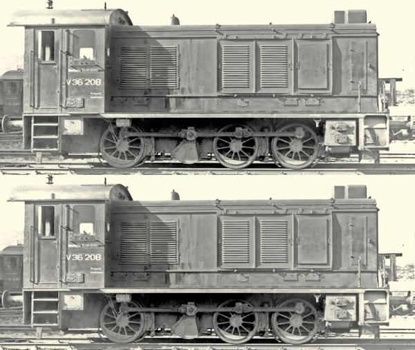 Brawa 41636 - German 2pc Diesel Locomotive V36 DGEG Set of the DB Doppeltes Lottchen (DC Digital Extra w/Sound)
