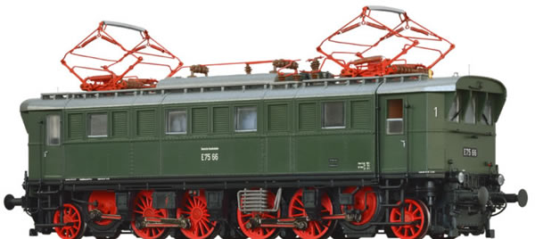 Brawa 43216 - German Electric Locomotive BR E75 of the DB BASIC+