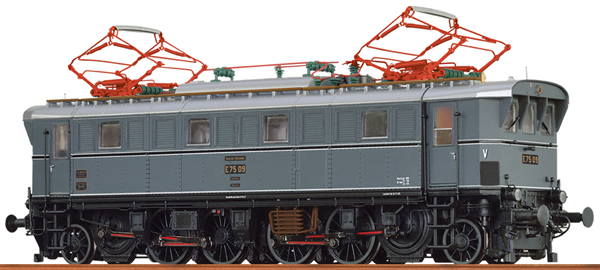 Brawa 43242 - German Electric Locomotive E75 of the DB AG (DC Digital Extra w/Sound)