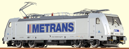 Brawa 43936 - German TRAXX Electric Locomotive BR 186 METRANS - Analog BASIC+