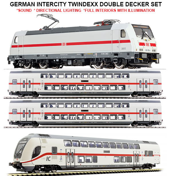 Brawa 44507-1 - German Intercity Twindexx Vario Double Decker Set (Sound)