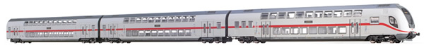 Brawa 44507 - German 3pc TWINDEXX Vario IC-Double-Deck Train of the DB AG (DC Digital Extra)