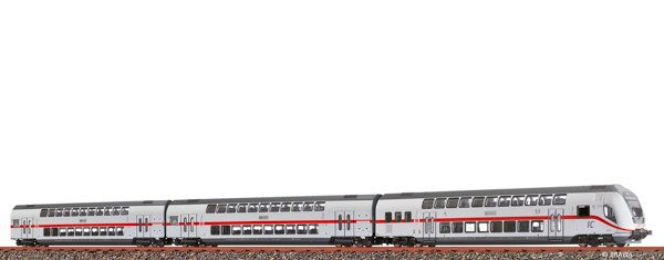 Brawa 44560 - German 3pc TWINDEXX Vario IC2-Double-Deck Coaches of the DB AG