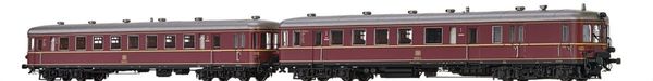Brawa 44710 - German 2pc Diesel Railcar BR 660 and Trailer VS945 of the DB (DC Digital Extra w/Sound)