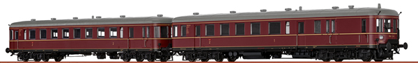 Brawa 44723 - 2pc German Railcar VT 60.5+945 of the DB (Sound Decoder)