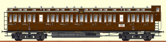 Brawa 45258 - Compartment Coach 3rd Class K.P.E.V.