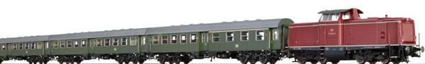 Brawa 45912 - German Diesel Locomotive BR 212 of the DBK Anniversary Set (DC Analog Basic Plus)