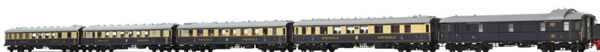 Brawa 45919 - Rheingold Express Train Coach Set DRG, 5-unit (Sound Decoder)