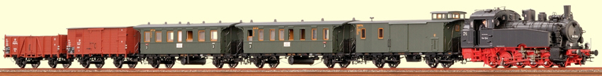 Brawa 45973 - H0 Jubilee-Set Steam Loco Tn,
