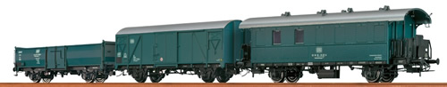 Brawa 45982 - HO Freight Cars DB Bauzug, IV