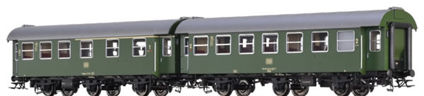Brawa 46310 - German 2 Piece Passenger Car Set (AB3yge & B3yge) of the DB