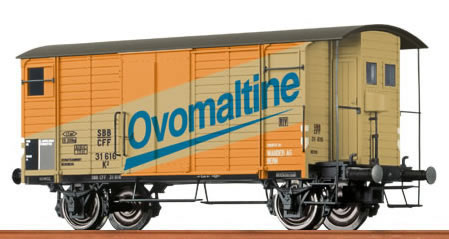 Brawa 47838 - Covered Freight Car K2 “Ovomaltine” SBB