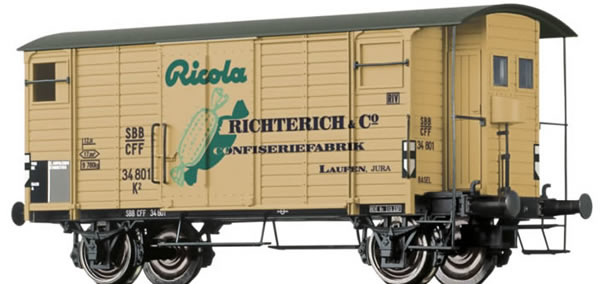 Brawa 47853 - Covered Freight Car K2 Ricola