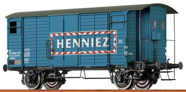 Brawa 47871 - Swiss Box Car Henniez of the SBB