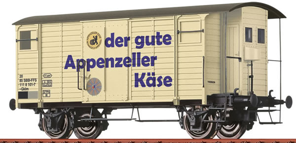 Brawa 47884 - Swiss Covered Freight Car Gklm Appenzeller