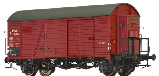 Brawa 47942 - Czechoslovakian Covered Goods Wagon Zr of the CSD