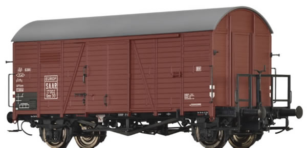 Brawa 47973 - Covered Freight Car Gms 30 SAAR / EUROP 