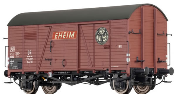 Brawa 47974 - Covered Freight Car GMS 30 EHEIM ESSLINGER ELEKTROSPIELWAREN BRIT-US-ZONE 