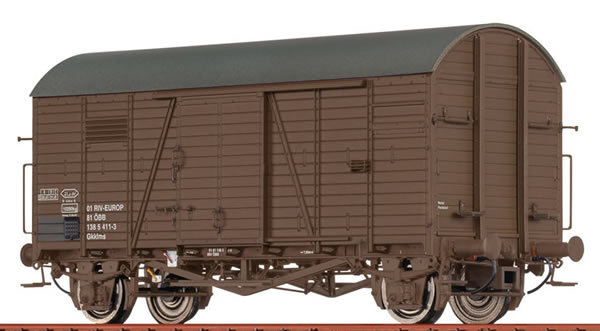Brawa 47991 - Austrian Covered Freight Car Gkklms