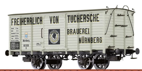 Brawa 48034 - Covered Freight Car G Freiherrlich von Tuchersche Brauerei Nurnberg