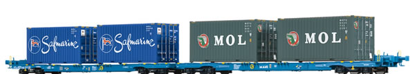 Brawa 48104 - HO Container Car Sffggmrrss D