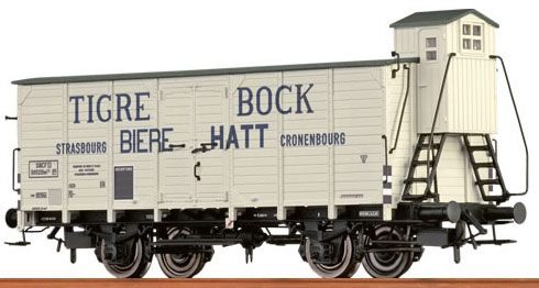 Brawa 48279 - French Covered Freight Car Tigre Bock Strasbourg of the SNCF
