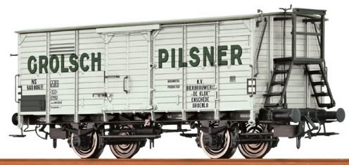 Brawa 48299 - Dutch Covered Freight Car G 10 Grolsch Pilsner of the NS