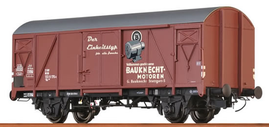 Brawa 48818 - Covered Freight Car Gms 54 “Bauknecht” DB