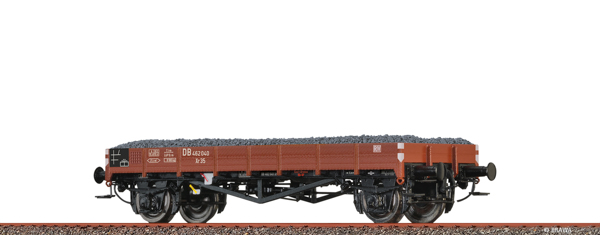 Brawa 49359 - German Flat Car Xr35, with gravel freight
