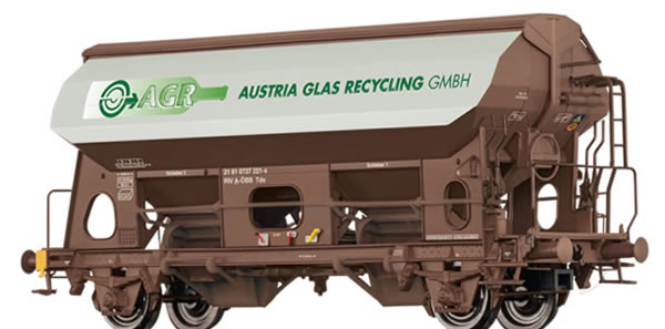 Brawa 49537 - Austrian Covered Freight Car Tds Austria Glas Recycling GmbH 