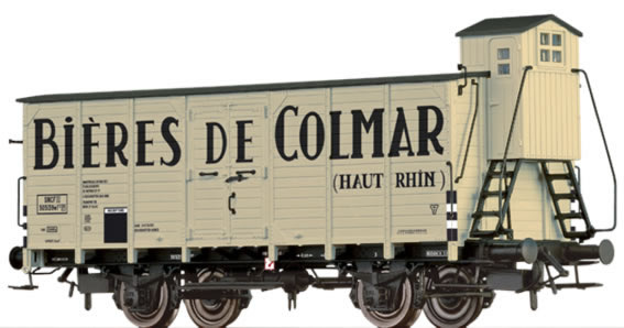 Brawa 49727 - COVERED FREIGHT CAR WF2 „BIERES DE COLMAR” SNCF