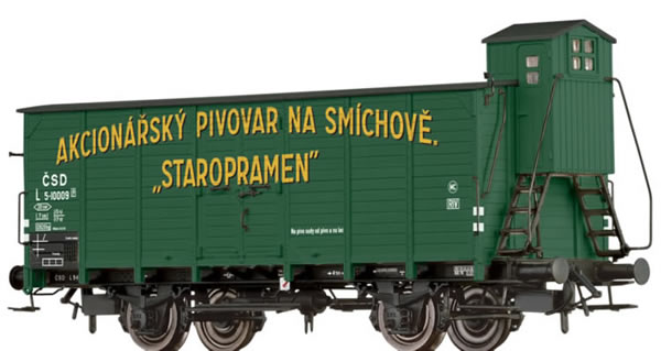Brawa 49734 - Covered Freight Car L Staropramen