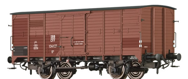 Brawa 49838 - Swiss Covered Freight Car K3