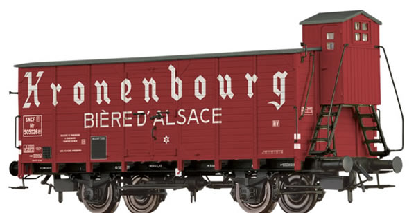 Brawa 49847 - French Covered Freight Car Hlf Kronenbourg - Biere D Alsace 
