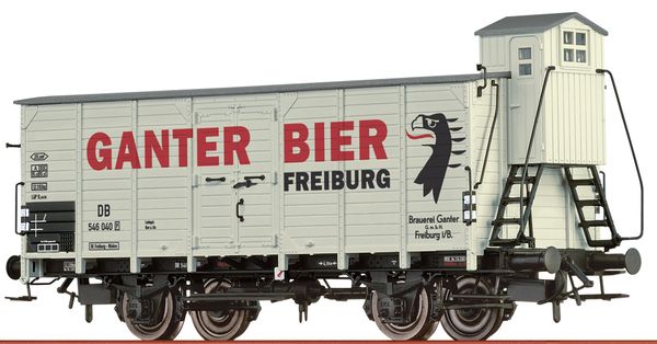Brawa 49871 - Covered Freight Car Ganter Bier Freiburg