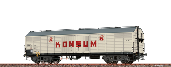 Brawa 50412 - German Covered Freight Car Gags-v Konsum
