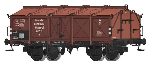 Brawa 50539 - German Lidded Freight Car K Wuppertal
