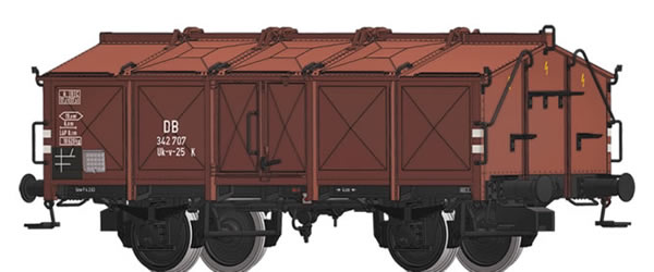 Brawa 50543 - German Lidded Freight Car Uk-v 25
