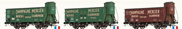 Brawa 50701 - Covered Freight Car G10 Champagne Mercier Elsass Lothringen