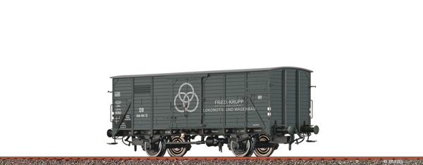 Brawa 50957 - German Covered Freight Car G10 Krupp Stahl