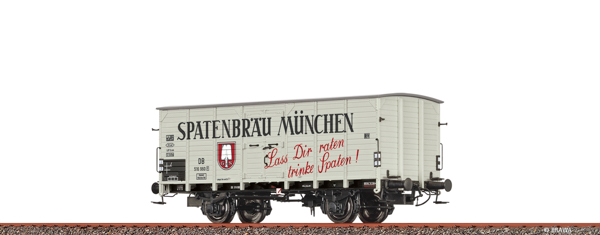 Brawa 50987 - German Covered Freight Car G10 Spatenbräu München