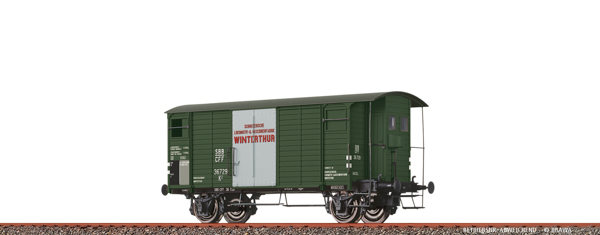 Brawa 50990 - Swiss Covered Freight Car K2 SLM Winterthur