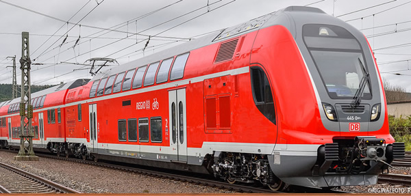Brawa 64502 - German 3pcTWINDEXX Vario Double-Deck Train of the DB AG ( w/Sound)